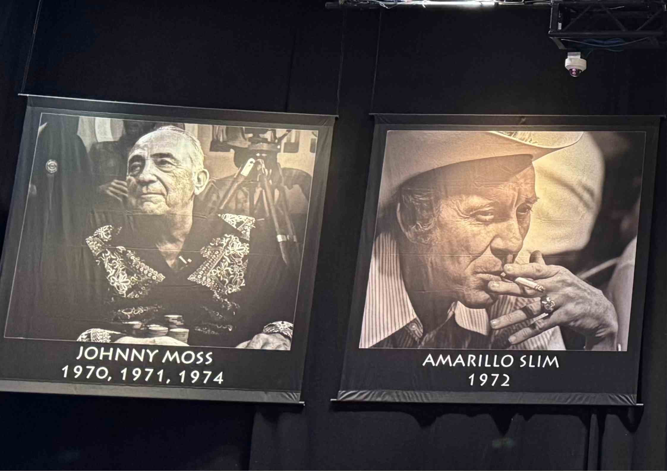 Johnny Moss et Amarillo Slim, légendes des WSOP