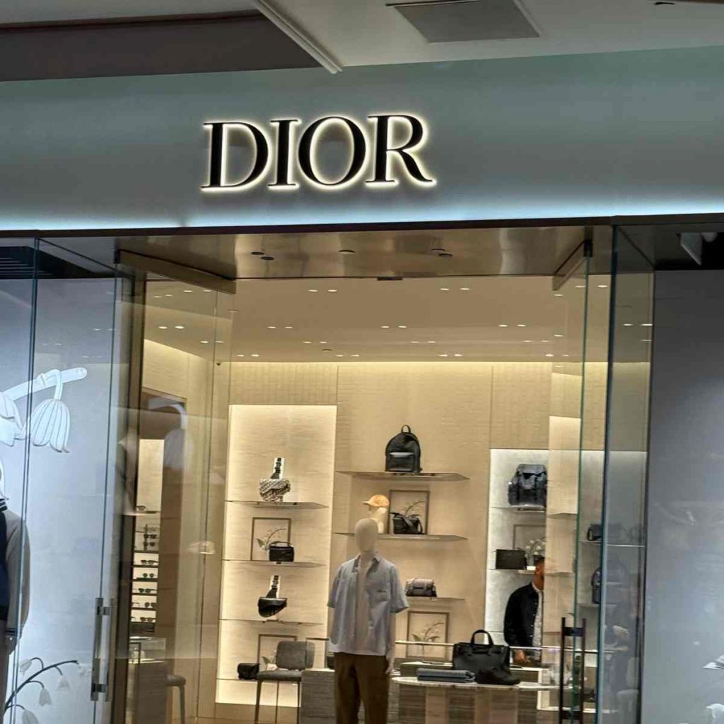 Devanture de la boutique Dior au Bellagio
