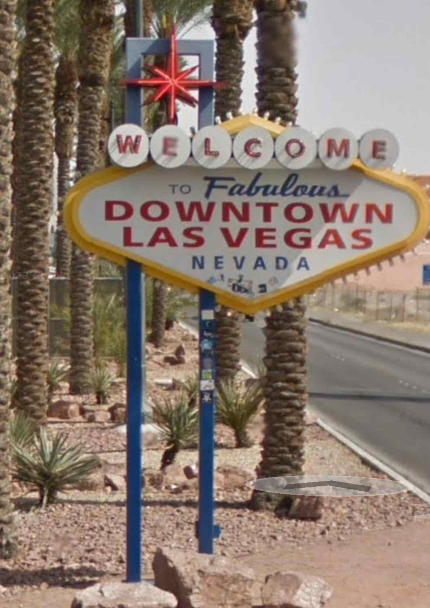 Panneau Welcome to Fabulous Downtown Las Vegas