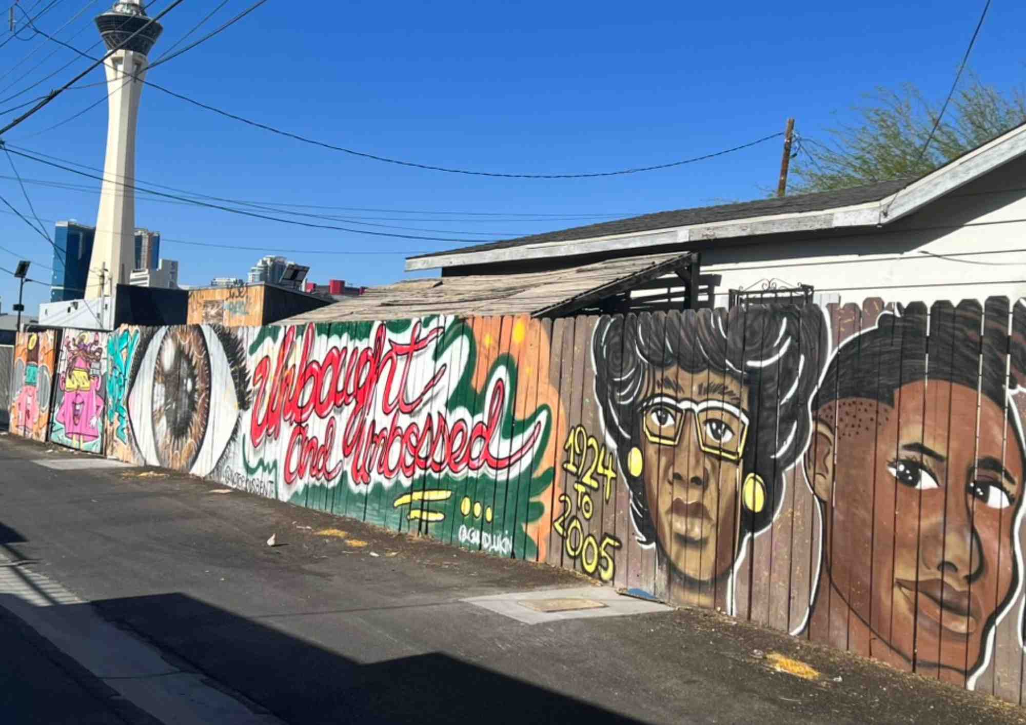 mural Unbought and Unbossed street art Arts District Las Vegas