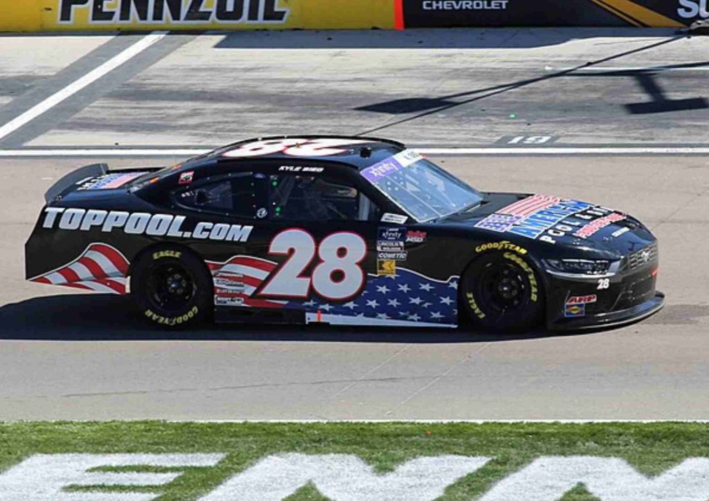 Kyle Sieg, pilote de NASCAR, en NASCAR Xfinity pendant une course de NASCAR à Las Vegas au Las Vegas Motor Speedway (2025)