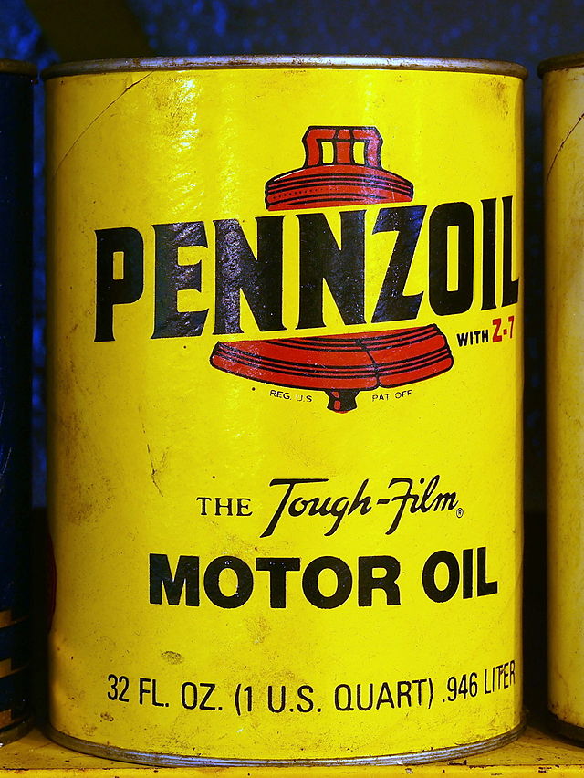 Bidon d’huile moteur Pennzoil vintage – origine du nom Pennzoil pour le Pennzoil 400 Las Vegas 2026