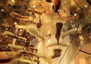fontaine chocolat Bellagio structure verre étages