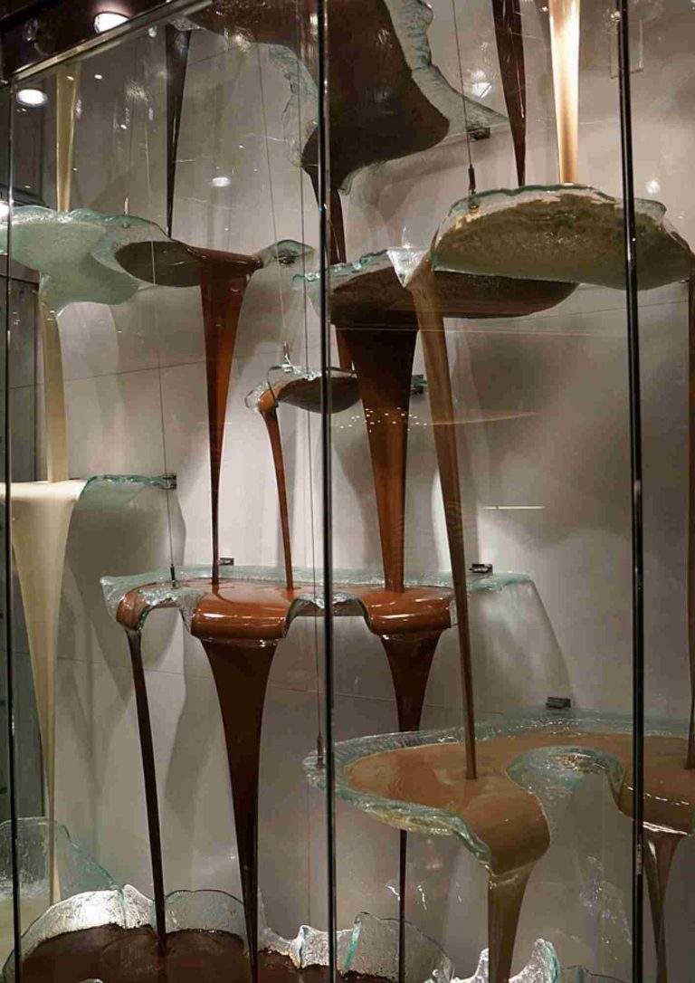 chocolat coulant fontaine Bellagio détail