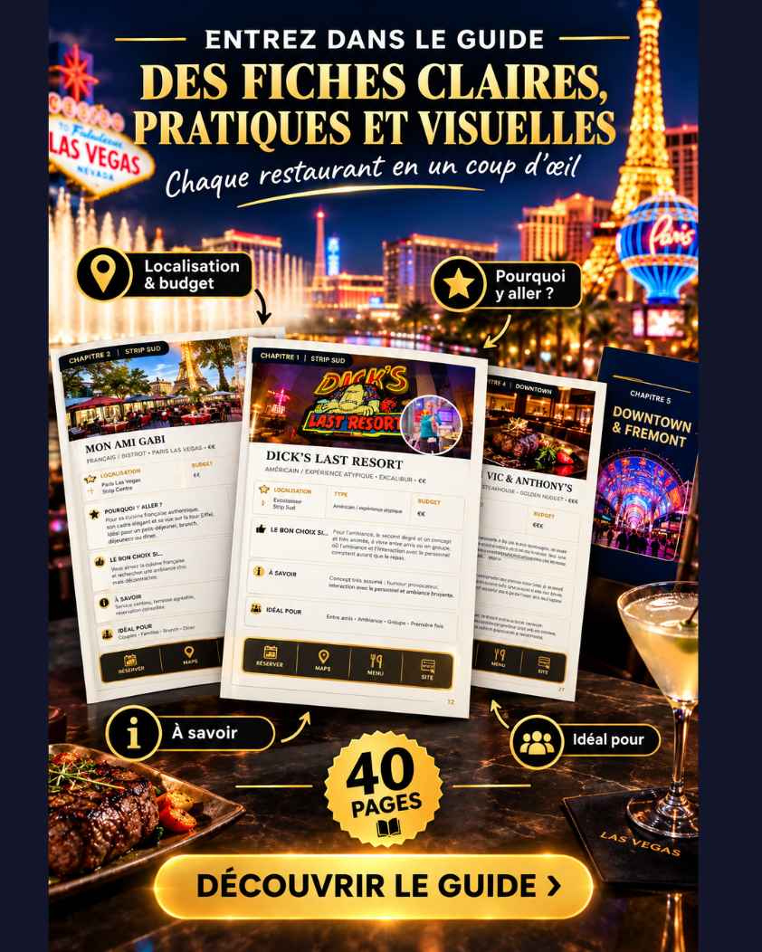 Guide de restaurants à Las Vegas